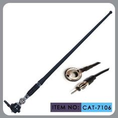 China Truck Am Fm Rubber Car Antenna For Black Pvc Mast Chrome Zinc Alloy supplier